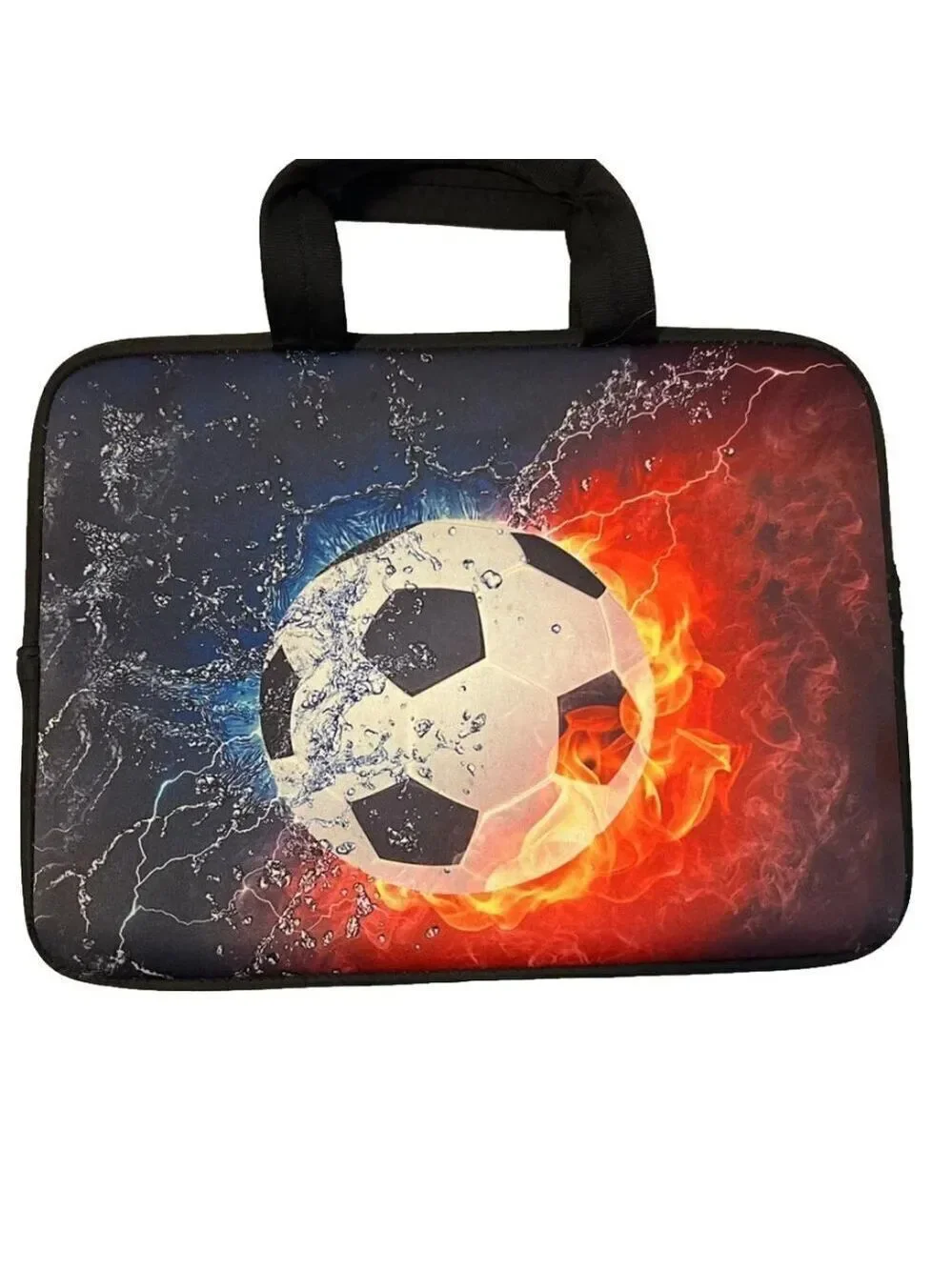 Amary Soccer Ball Laptop Case Neoprene Computer Protect Case with handles.